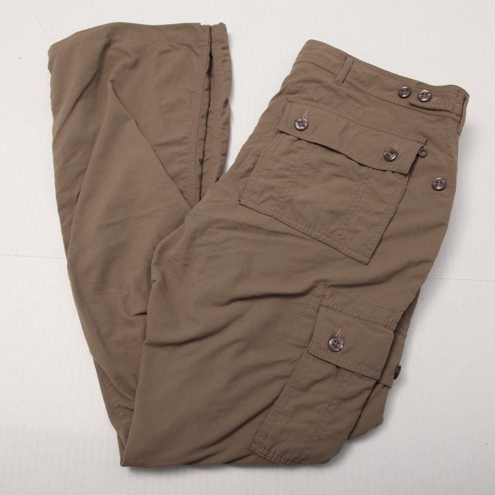 Clothing Arts Pants Men 36x30 Brown Pick-Pocket Proof Nylon Cargo Travel Outdoor